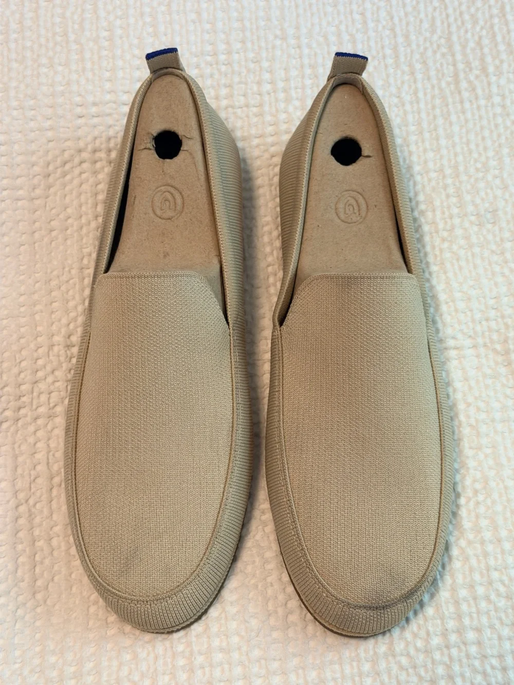 Rothy's The Ravello Taupe Knit Loafers Sz 11
